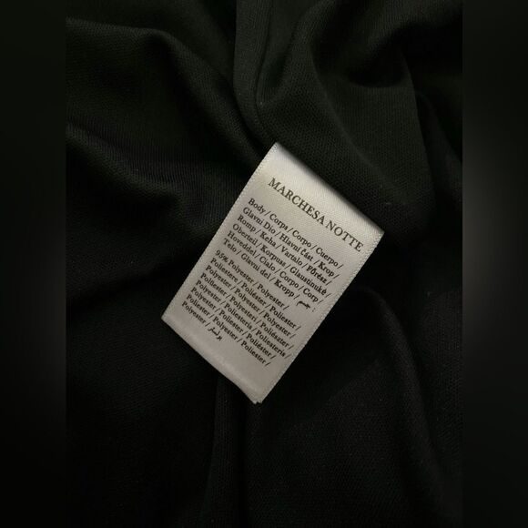 Marchesa Notte Strapless Plunging Floral Sequin Column Gown size 6 - Picture 13 of 13